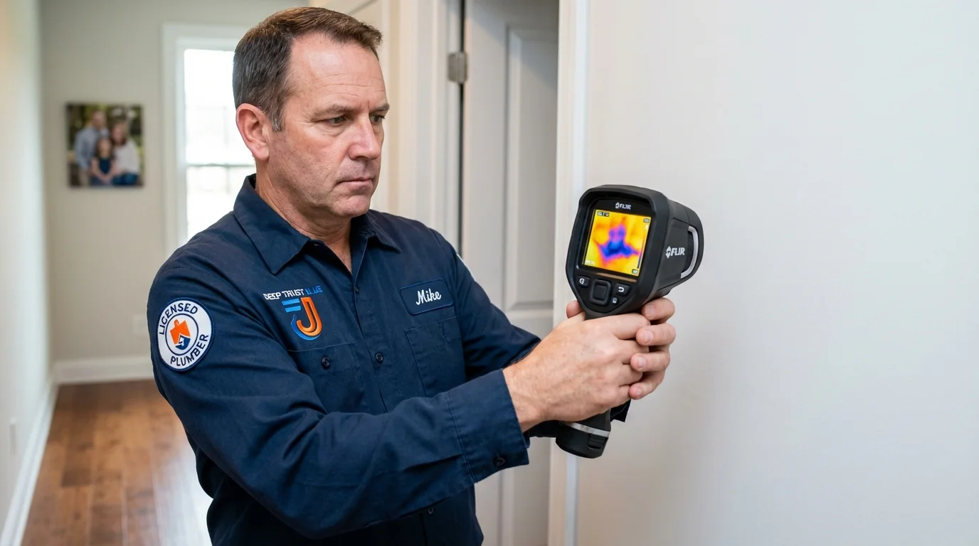 Thermal imaging leak detection by Johns Plumbing LLC in Wyandanch